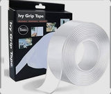 Ivy Grip™ Double-Sided Nano Gel Tape – Heavy-Duty Transparent, Washable & Reusable Mounting Adhesive for Home, Office & Car (Traceless, Multipurpose Wall Grip Tape)