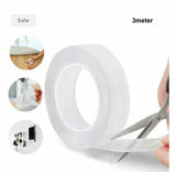 Ivy Grip™ Double-Sided Nano Gel Tape – Heavy-Duty Transparent, Washable & Reusable Mounting Adhesive for Home, Office & Car (Traceless, Multipurpose Wall Grip Tape)