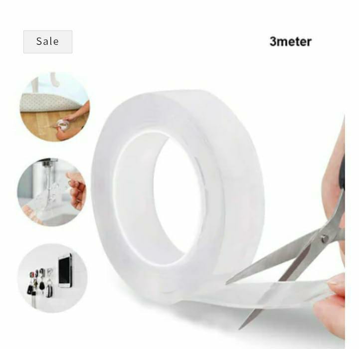 Ivy Grip™ Double-Sided Nano Gel Tape – Heavy-Duty Transparent, Washable & Reusable Mounting Adhesive for Home, Office & Car (Traceless, Multipurpose Wall Grip Tape)